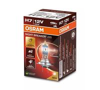 OSRAM NIGHT BREAKER 220, H7, 220% mehr Helligkeit, Halogen-Scheinwerferlampe, 64210NB220, Faltschachtel (1 Lampe)