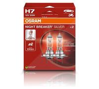 OSRAM NIGHT BREAKER® SILVER H7 Duobox Glühlampe, Fernscheinwerfer,Glühlampe, Hauptscheinwerfer,Glühlampe, Nebelscheinwerfer,Glühlampe, Abbiegescheinwe