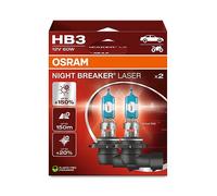 Osram | HB3 12V 60W P20d NIGHT BREAKER® LASER +150% mehr Helligkeit 2 St | 9005NL-2HB