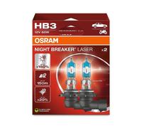 Osram | HB3 12V 60W P20d NIGHT BREAKER® LASER +150% mehr Helligkeit 2 St | 9005NL-2HB