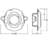 Osram LEDriving Adapter Offroad 64210DA06-1 für H7 Lampen