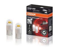 OSRAM NIGHT BREAKER LED W5W, universelles Standlicht/Positionslicht/Innenraumlicht, 12V