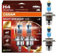 Osram Night Breaker 200 9003 HB2 H4 60/55W Zwei Glühbirnen Kopf Licht Ersatz