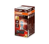 OSRAM NIGHT BREAKER 220, H11, 220% mehr Helligkeit, Halogen-Scheinwerferlampe, 64211NB220, Faltschachtel (1 Lampe)