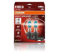 OSRAM NIGHT BREAKER® LASER HB3 NEXT GENERATION HALOGEN SCHEINWERFERLAMPE 12V 522
