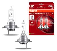OSRAM NIGHT BREAKER® SILVER H7 Duobox Glühlampe, Fernscheinwerfer,Glühlampe, Hauptscheinwerfer,Glühlampe, Nebelscheinwerfer,Glühlampe, Abbiegescheinwe