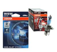 OSRAM NIGHT BREAKER UNLIMITED H4 +110% W5W COOL BLUE INTENSE SET Glühbirne Lampe
