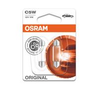 OSRAM ORIGINAL LINE 12V, Festoon, C5W, Doppelblister, 2 Lampen