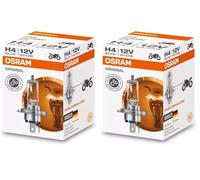 Osram ORIGINAL H4, Halogen-Scheinwerferlampe, 64193, 12V PKW, Faltschachtel (1 Stück) (Packung mit 2)