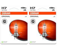 Osram ORIGINAL LINE 12V, H7, halogen headlight lamp, Single Blister (1 lamp) (Packung mit 2)