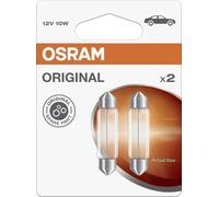 Osram Automotive 4062172396080 Soffitten Leuchtmittel Standard C10W 10W 12V