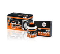 Osram TYREseal Kit, Reifendichtmittel 450 ml und analoger Reifenkompressor, Reifenreparatur Set, Reparatur in 10 Minuten