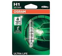 Osram ULTRA LIFE H1, Halogen-Scheinwerferlampe, 64150ULT-01B, 12V PKW, Einzelblister (1 Stück)