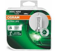 Osram ULTRA LIFE H11, Halogen-Scheinwerferlampe, 64211ULT-HCB, 12V PKW, Duobox