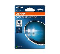OSRAM COOL BLUE® INTENSE W5W, bis zu 4.000K, Halogen-Signallampe, Doppelblister (2 Lampen)