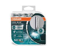 OSRAM XENARC® COOL BLUE® INTENSE D2S, +150% mehr Helligkeit, bis zu 6.200K, Xenon-Scheinwerferlampe, LED Look, Duo Box (2 Lampen)