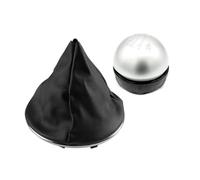 OTBEHUWJ Für Fiat 500 500C 2007-2018 5/6-Gang-Schaltknauf | Schaltknäufe Auto-Schalthebel-Wechselknopf Gaitor-Kofferraumabdeckung(2Pcs Black 6 speed)
