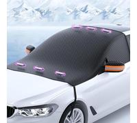 OTCPP Auto Frontscheibenabdeckung Winter für Nissan X-Trail T32 2014-2024, Winter Auto Windschutzscheibenabdeckung 6 Magnet,Scheibenabdeckung Auto Gegen Schnee EIS Frost,A Orange