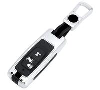 OTMIK Zink Legierung Autoschlüssel Etuis passend für Honda PCX160 VISION SH350 160 PCX 125 Switch 150 ADV Wrench 350 2/3 Knöpfe Schlüsselbund Zubehör (2/3 Knöpfe Silber)