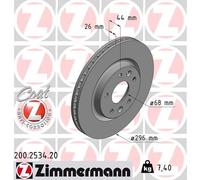 Bremsscheibe Vorderachse Zimmermann 200.2534.20