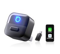 OTTOCAST Mini Pico 2026 Verbesserte, 2 in 1 Wireless CarPlay & Android Auto Adapter mit USB-A/C-Adapter, EIN Tasten Telefonwechsel, Schnelle Verbindung, Plug & Play für iOS 10+ & Android 11+ Telefone