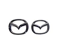 OTTSAN Auto Emblem für Mazda CX-5 2012-2017, Abzeichen Aufkleber Kühlergrill Motorhauben Kofferraum Logo Emblem Auto Dekoration Zubehör,Front+Rear-B