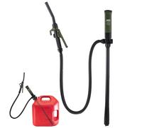 OULUTO Kraftstoff Umfüllpumpe Elektrische Kanister Pumpe Flüssigkeitstransferpumpe mit Schlauch & Durchflusskontrolldüse, 2.6 GPM für Benzin Diesel Kerosin