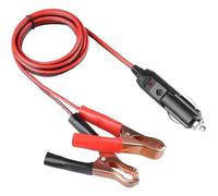 Ounfhtrttk Zigarettenanzündersteckdose 12V 24V mit 15A Sicherung Batterieverlängerungskabel Krokodilklemmen Steckeradapter