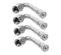 OUNONA 4stücke Teiliges Messing Ventilverlängerung Winkel Reifenventil Adapter Für Auto LKW Motorrad Kompatibel Einfache Montage Und Exzellente Abdichtung