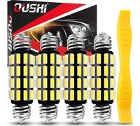 OUSHI 39 MM 41 MM Innenraumbeleuchtung Glühbirne, 12V 24V 6500K Weiß 1.5 4'' 1.6 5'' Glühbirne für Lichtkuppeln Kofferraumbeleuchtung Kennzeichenbeleuchtung, 4 Stück