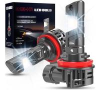 OUSHI H11 LED Scheinwerferlampe mit Straßenzulassung, 800% Helleres Licht 5500K Weiß H9 H8 LED Fernlicht und Abblendlicht mit Zulassung, 2 Stück