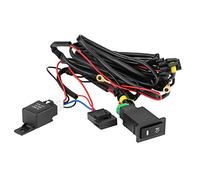 Outbit Kabelsatz - 1 Satz 12V Universal-Auto-Nebelscheinwerfer-EIN/Aus-Schalter Kabelbaum-Sicherungsrelais-Kit für Kabelbaum-Sicherungsrelais
