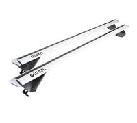 Owen 3.0 Pro Dachträger für geschlossene & bündige Reling 120cm Silber | Aerodynamische Form, geprüft nach DIN 75302, abschließbar - 90 kg, Montage in 2 Min, für Dachbox, Dachzelt & Skiträger