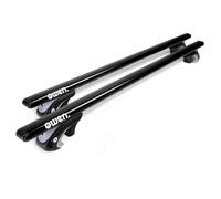 Owen 5.0 L Auto Dachträger für offene Reling 135cm Schwarz | Geprüft nach DIN 75302, abschließbar - Querträger verstellbar 70-123cm für Dachbox, Dachzelt & Skiträger