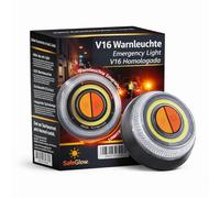 OwnWheel Auto Erste Hilfe - V16 Warnleuchte IDADA 21020060 mit EU Zulassung - Auto & Motorrad - Ersatz für Warndreieck 2026 (V16 Warnleuchte)