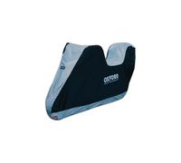 Motorradabdeckung mit Gepäckfach Oxford Aquatex schwarz-silber S