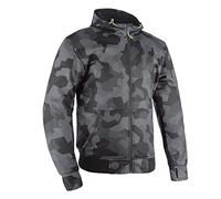 Oxford Herren Super 2.0 Motorrad Hoodie, grau camo, XXXXL