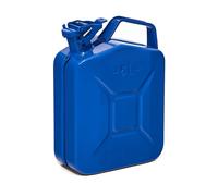Oxid7® by BW Kraftstoffkanister Metall Benzinkanister 5 Liter - Blau - RAL - und UN-Zulassung - Made in Europe - blau Metall OX-JerryCan-5-bla