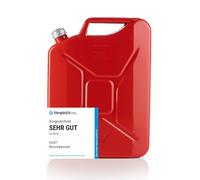 Oxid7 Kraftstoffkanister 20 Liter aus Metall mit Schraubverschluss | Benzin, Diesel & Bio-Ethanol geeignet | 20L Benzin-Kanister mit UN-Zulassung & Bauart geprüft