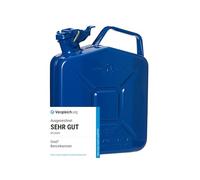 Oxid7® Kraftstoffkanister 5 Liter aus Metall mit Bajonettverschluss | Benzin, Diesel & Bio-Ethanol geeignet | 5L Benzin-Kanister mit UN-Zulassung & Bauart geprüft