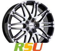 Oxigin 14 Oxrock black full polish 8.5x18" ET35 LK5 112 ML 72.6 Alufelgen 18 ...