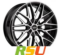 Oxigin 25 Oxcross black full polish 7.5x18" ET25 LK5 112 ML 66.7 Alufelgen 18...