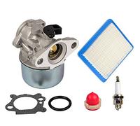 OxoxO 799868 Vergaser Set mit Primer Birne und Luftfilter 491588 passend für Briggs & Stratton 4 bis 7 PS 498170,497586,497314