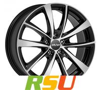 OXXO WHEELS VIDORRA BLACK-5 schwarz poliert 7.0Jx17 5x108 ET40