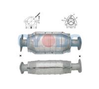 Oyodo Katalysator 10N0046-OYO für HONDA CONCERTO HW MA CIVIC 6 Hatchback EJ EK 3