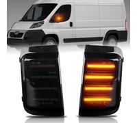 OZ-LAMPE LED Spiegelblinker für Fiat Ducato Ram Promaster Citroen Jumper Relay Boxer Opel Movano C, LED Beleuchtung seitenmarkierungsleuchten mit Canbus Fehlerfrei, Fahrtrichtungsanzeiger