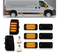OZ-LAMPE Seitenmarkierungsleuchte Anzug für Fiat Ducato Citroen Relay PEUGEOT BOXER, Blinker Seitenblinker mit Canbus Fehlerfrei, Fahrtrichtungsanzeiger Spiegelblinker, Schwarz, 8 Stück