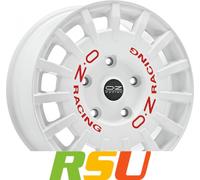 OZ RALLY RACING race white + red lettering 7.0Jx17 4x108 ET40