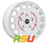 OZ RALLY RACING race white + red lettering 8.0Jx17 5x100 ET48