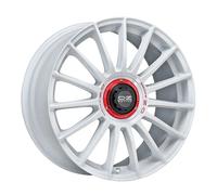 OZ SUPERTURISMO EVOLUZIONE WRC race white + red lettering 8.5Jx20 5x112 ET30